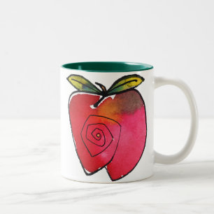 Wunderliche Apple-Tasse Zweifarbige Tasse