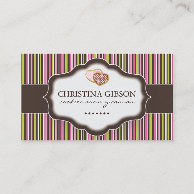 Wunderliche Bäckerei-Visitenkarten Visitenkarte (Vorderseite)