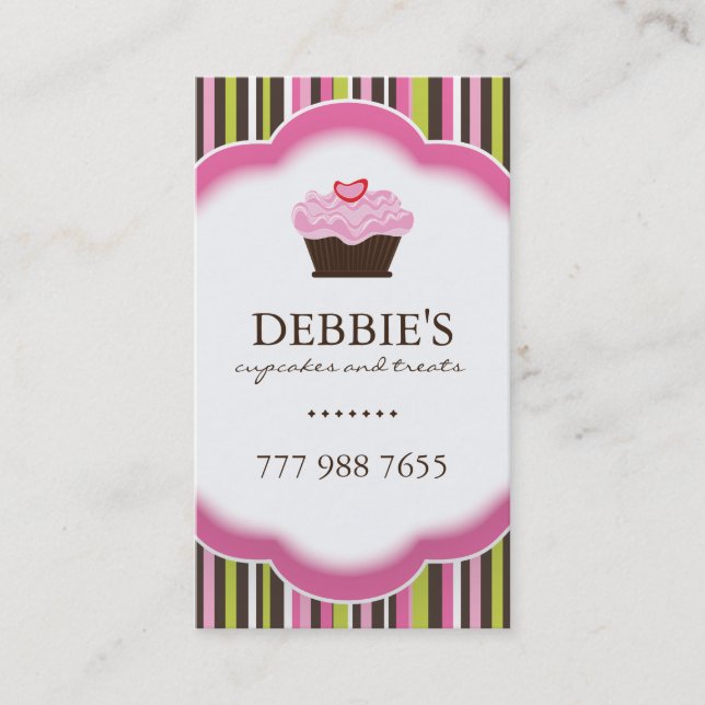 Wunderliche Bäckerei-Visitenkarten Visitenkarte (Vorderseite)