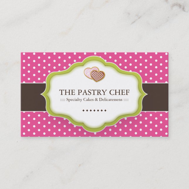 Wunderliche Bäckerei-Visitenkarten Visitenkarte (Vorderseite)