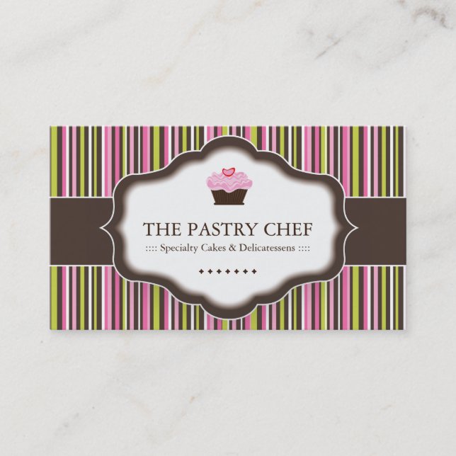 Wunderliche Bäckerei-Visitenkarten Visitenkarte (Vorderseite)