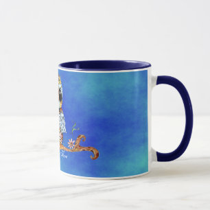 Wunderliche bunte Eulen-kundengerechte Tasse