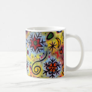 Wunderliche, bunte Schneeflocke-Tasse Tasse