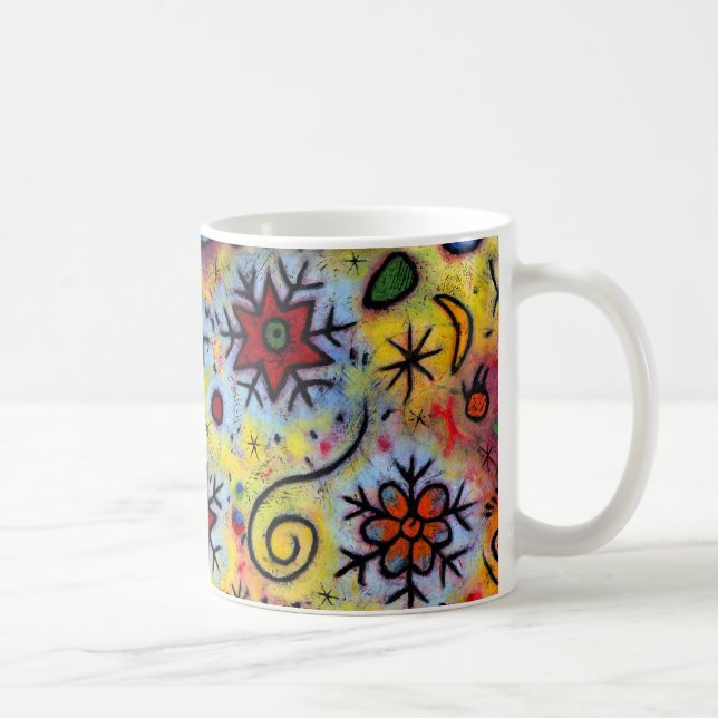 Wunderliche, bunte Schneeflocke-Tasse Tasse (Rechts)