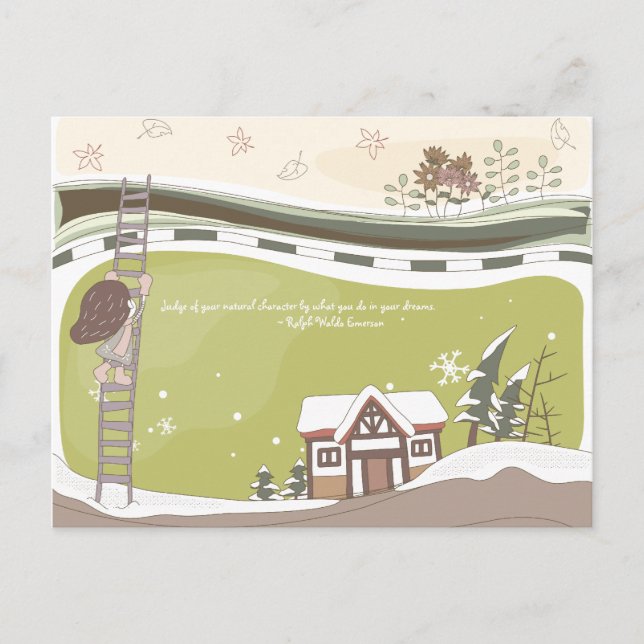 Wunderliche Dreamscape 11 Postkarte (Vorderseite)