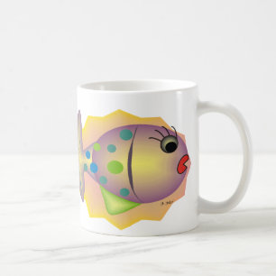 Wunderliche Fisch-Kunst-Geschenke durch Gail gabel Tasse
