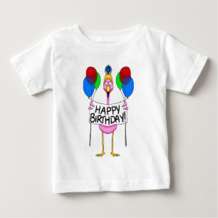 Wunderliche Flamingo-alles- Gute zum Baby T-shirt