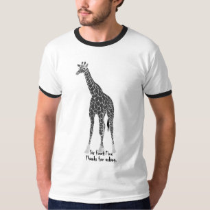 Wunderliche Giraffen-großer Typ T-Shirt