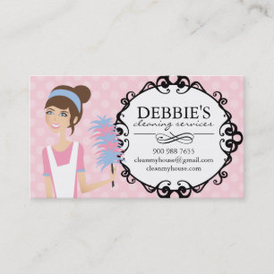 Wunderliche Haus-Reinigung hält Visitenkarten Visitenkarte