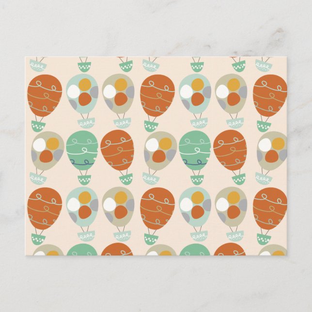 Wunderliche Heißluft-Ballone Postkarte (Vorderseite)