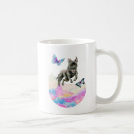 Wunderliche Kunst Aquarell-HundePitbull-Terriers Kaffeetasse