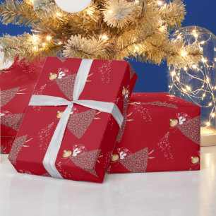 Wunderliche niedliche Schneeflocke-feenhafte Geschenkpapier