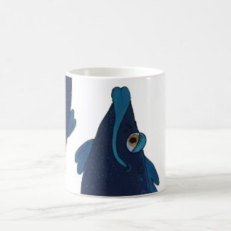 Wunderliche und entzückende Fisch-Grafik in den Tasse