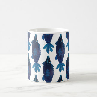 Wunderliche und entzückende Fisch-Grafik in den Tasse