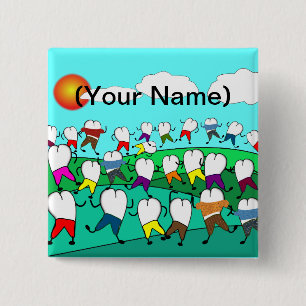 Wunderliche zahnmedizinische Zahn-Kunst-Geschenke Button