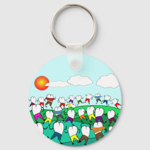 Wunderliche zahnmedizinische Zahn-Kunst-Geschenke Schlüsselanhänger