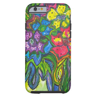 Wunderlicher Blumenstrauß des Kätzchens Tough iPhone 6 Hülle