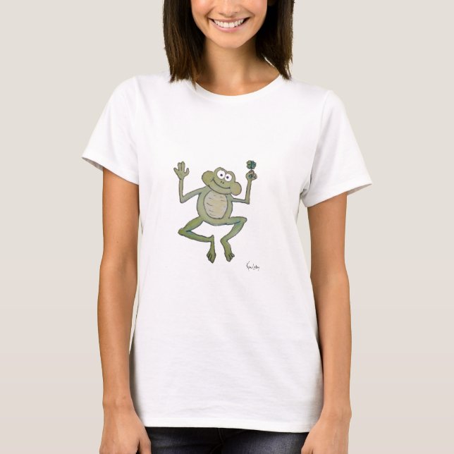 Wunderlicher glücklicher springender glücklicher T-Shirt (Vorderseite)