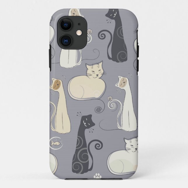 Wunderlicher Katzen iPhone 5 Fall Case-Mate iPhone Hülle (Rückseite)