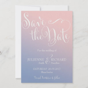 Wunderlicher Ombre Fairytale, der Save the Date