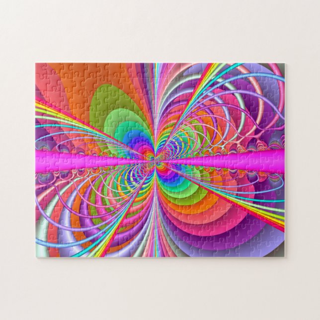Wunderlicher Schmetterling - Fraktal-Kunst Puzzle (Horizontal)