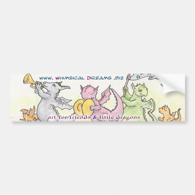 Wunderlicher Traum-Autoaufkleber Autoaufkleber (Vorne)