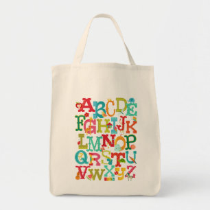 Wunderliches Alphabet für KinderTaschen-Tasche Tragetasche