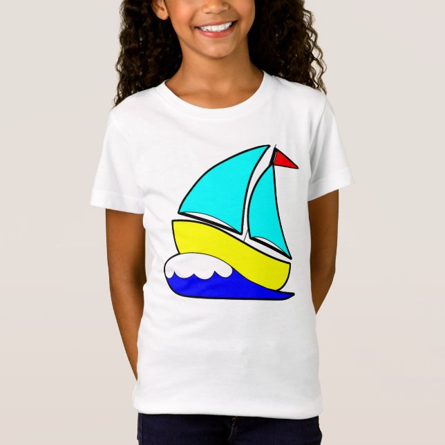 Wunderliches Segelboot T-Shirt (Vorderseite)