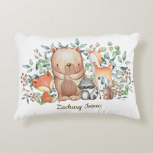 Wunderliches Waldwaldtier-Baby-Jungen-Kinderzimmer Dekokissen