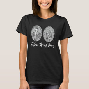 Wundermedaille Marian Unsere Liebe Frau Katholisch T-Shirt