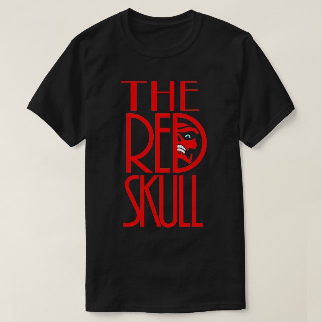 Wundern Sie die rote Schädeldecke T-Shirt (Design vorne)