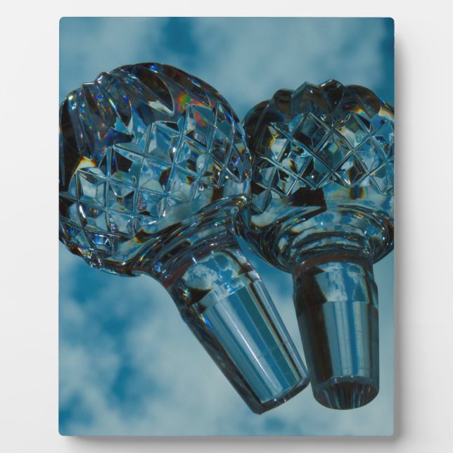 Wundern Sie sich beim Crystal Blue Skies Fotoplatte (Vorderseite)