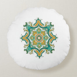 Wunderschön designtes Rundkopfkissen - gemütlich. Rundes Kissen