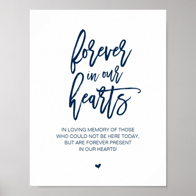 Wunderschön für immer in unserem Herzen, Gedenkstä Poster (Vorne)