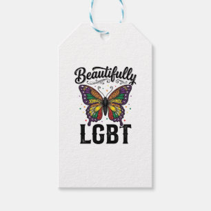 Wunderschön LGBT Schmetterling Vintage Pride-Shirt Geschenkanhänger