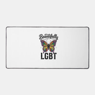 Wunderschön LGBT Schmetterling Vintage Pride-Shirt Schreibtischunterlage