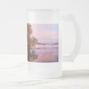 Wunderschön rosa Morgengrauen Mattierte Glasbierbl Mattglas Bierglas