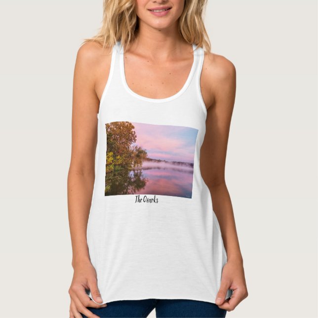 Wunderschön rosa Morgenröte Tank Top (Vorderseite)