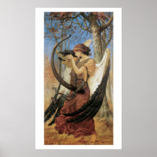 Wunderschön Viktorianische Kunstzeitschrift Mermai Poster