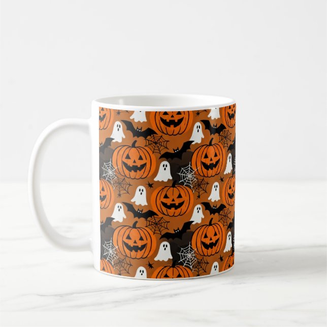 Wunderschöne, aber Niedliche Halloween Friends Pat Kaffeetasse (Links)