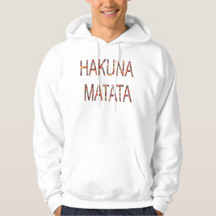 Wunderschöne afrikanische Vintage-Farben Hakuna Ma Hoodie