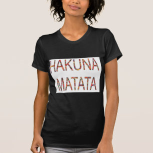Wunderschöne afrikanische Vintage-Farben Hakuna Ma T-Shirt