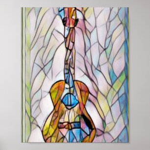 Wunderschöne akustische Gitarre Poster
