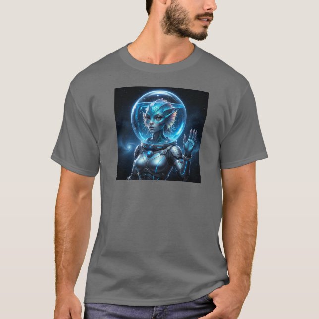 Wunderschöne Alien im Wasser! T-Shirt (Vorderseite)