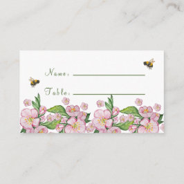 Wunderschöne Apfelbäume Blume und Bienen Begleitkarte