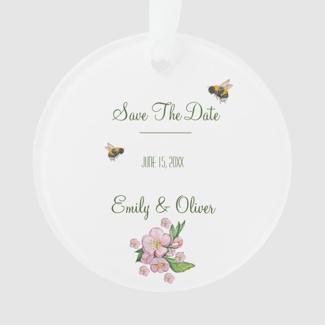 Wunderschöne Aquarellbäume Blume und е е Ornament (Vorderseite)