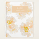 Wunderschöne Aquarellblütenplanerin Planer<br><div class="desc">Schöne Aquarellpeere blüht auf weißem Hintergrund</div>