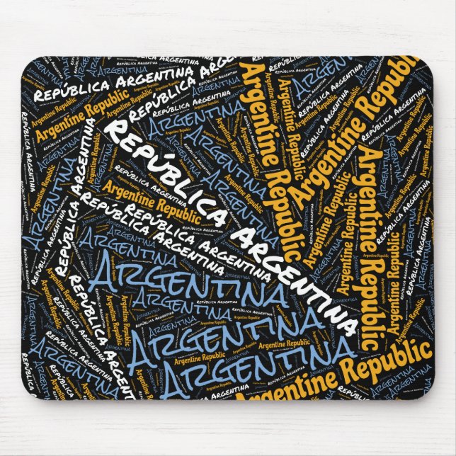 Wunderschöne argentinische Flaggenfarben Patriotis Mousepad (Vorne)