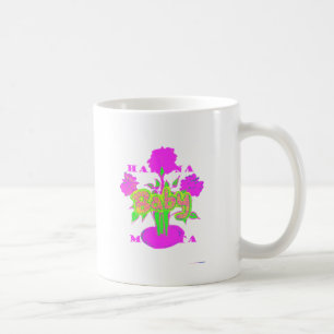 Wunderschöne, atemberaubende, rosa, inspirierende tasse