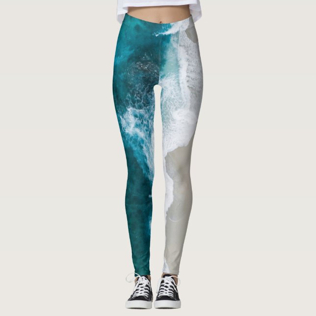 Wunderschöne Aussicht auf den Ozean Leggings (Vorderseite)